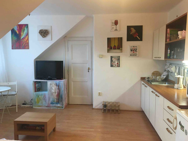 Byt se nachází v Braníku na břehu Vltavy u tramvajivé zastávky “Přístaviště”, ze Prague, Czechia Útulný podkrovní byt 1+kk Entire loft vacation rental 42033755