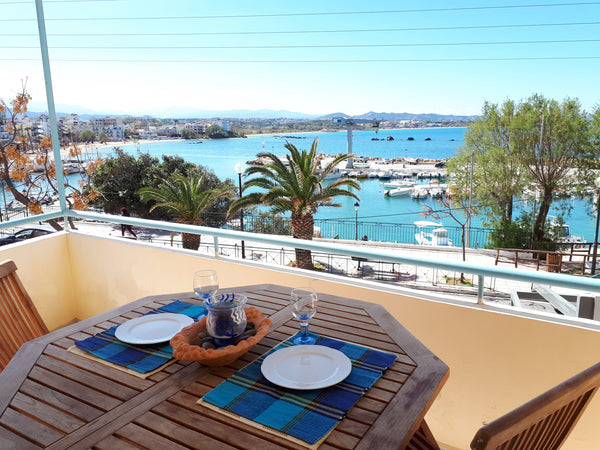 A spacious, tastefully decorated, fully equipped apartment, with AMAZING SEA VIE Chania, Greece Elegant SEAVIEW APT in Chania city+sandy beach Entire rental unit vacation rental 12335988