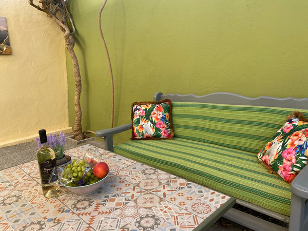 Sunny apartment in the center of Rhodes town just next to the Acropolis of Rhode  Colourful apartment with own garden - Monte Smith Entire rental unit vacation rental 11017078