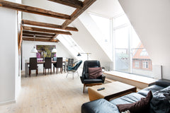 Our flat is placed on 4th and 5th level with a view to a fountain and the nearby Copenhagen, Denmark Rare Penthouse Very Central, 2 stories,2 balconies Entire rental unit vacation rental 2581453