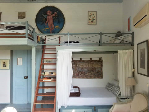 BIG DOUBLE WITH BALCONY & VIEW: 1 Double Bed AND 2 Single Mezzanine Bed, Private Greece Pension Theresa room #01 with balcony & nice view Room in boutique hotel vacation rental 27210743