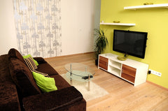 Modern, air-conditioned apartment with LCD TV and free Wi-Fi connection. The apa Prague, Czechia City center Top floor Apartment Balcony no view Entire rental unit vacation rental 28100357
