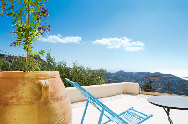 Carefully restored village stone house on two floors, part of an original last c Crete Region, Greece Patio House : Charming private village home Entire home vacation rental 398311