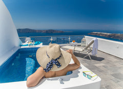 This luxury Suite with private heated Jacuzzi is a newly renovated room. From yo Imerovigli, Greece Caldera View Private Suite Out-Door Heated Jacuzzi Private room in bed and breakfast vacation rental 13077654