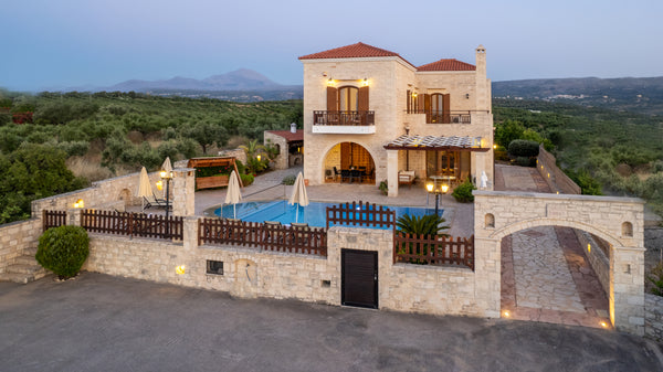 The villa is a beautiful newly built stone house with all modern facilities. The Chania, Greece Impressive four bedroom stone house with pool Entire villa vacation rental 18623368