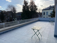 Cosy equiped bedroom with private shower and a huge terrace!<br />On the 2nd and Schaerbeek, Belgium Rooftop 3 - Cosy bedroom with a huge terrasse Private room in rental unit vacation rental 46528640