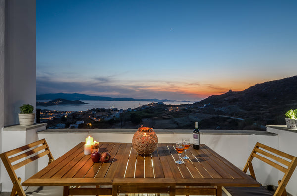 From our beautiful terrace you can watch the most amazing sunsets of your life w Naxos, Greece Red Sunset Vacation Home Entire rental unit vacation rental 25475971