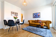 Step into the comfort of this stylish, sun-soaked rooftop apartment, with outsta Vienna, Austria ♥Cute & Charming | Steps from Danube & City Center Entire rental unit vacation rental 44285642