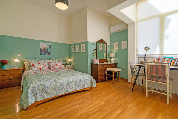 A lovely and unique 90 m2 -up to 8 guests- apartment located on the 4th floor of Athens, Greece Comfy & Sunny flat w/h balcony@center up to 8ppl! Entire rental unit vacation rental 21361455