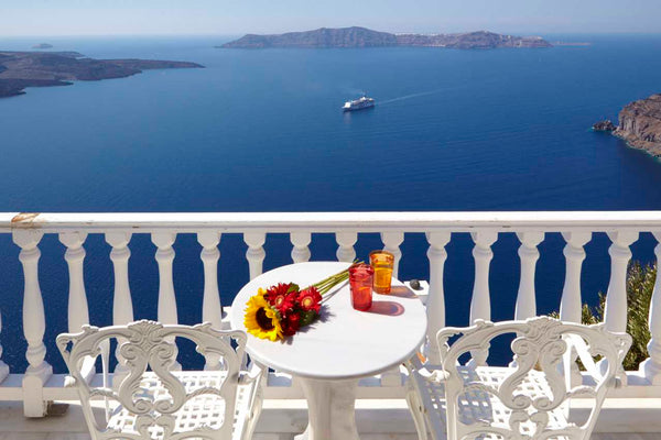 A large studio in private villa in front of volcano. Double ensuite bedroom (pos Thera, Greece AMAZING STUDIO IN PRIVATE VILLA Entire rental unit vacation rental 3882600