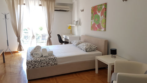 A large apartment of 85 sq.m., sunny, airy and renovated, on the 3rd floor of a  Athens, Greece Wheat Apartment - Athens Center, 3 BD, 1 BATH Entire rental unit vacation rental 18068203