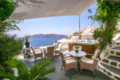 The suite has maintained Cycladic architecture and is decorated with antiques fr  Grand Suite,Semi-Private Hot Tub , Alexanders's Room in hotel vacation rental 42752126