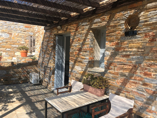 A quiet and lovely summer house, only a 5-minute drive from Gavrio, the port of  Papagou, Greece Sea View Cozy Summer House Cycladic home vacation rental 39153843