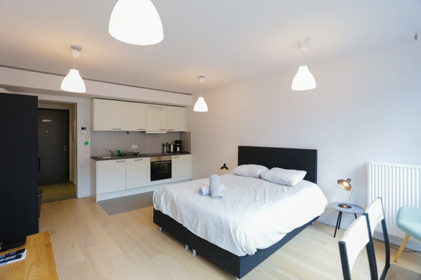 Lumineux studio situé en dehors de la zone de quarantaine. Il est nettoyé et déc Beersel, Belgium Nice flat in EU quarter in Brussels Entire rental unit vacation rental 42875692