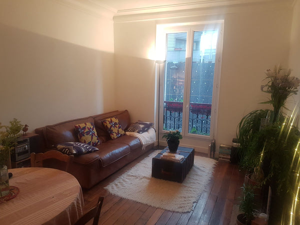 Charming Parisian apartment ideally located 2min away from metro station Riquet  Paris, France Cosy Haussmann apartment close to Canal de l'Ourcq Entire rental unit vacation rental 18515153
