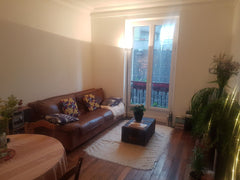Charming Parisian apartment ideally located 2min away from metro station Riquet  Paris, France Cosy Haussmann apartment close to Canal de l'Ourcq Entire rental unit vacation rental 18515153