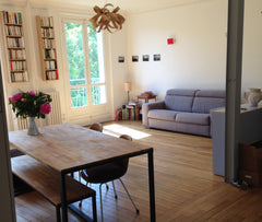 Très proche gare du Nord, à la limite 10e & 18e, appartement de 80 m2,; calme et Paris, France Appartement lumineux idéal famillelo Entire rental unit vacation rental 6534740
