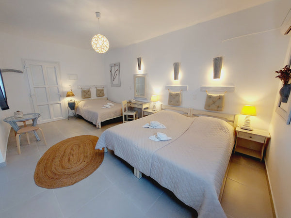 My  place  is  600m  from  the  old  town  and  20m  from  livadia  beach  .Ever  Diplos Studios Quadruple Entire rental unit vacation rental 12893532