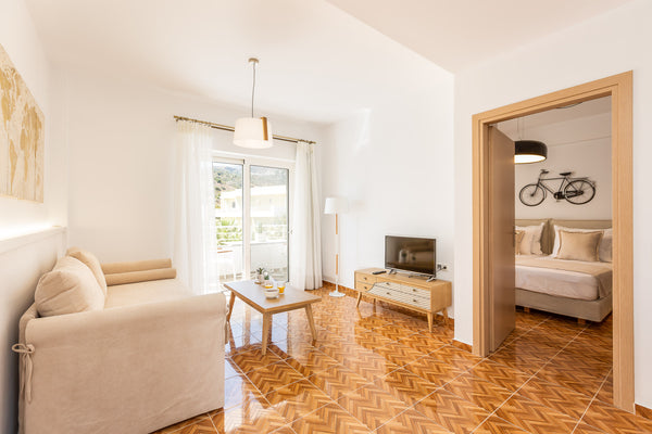 This spacious newly built One Bedroom Apartment is part of the brand new Hotel,  Plakias, Greece Cyano Hotel, One bedroom Room in hotel vacation rental 28480528