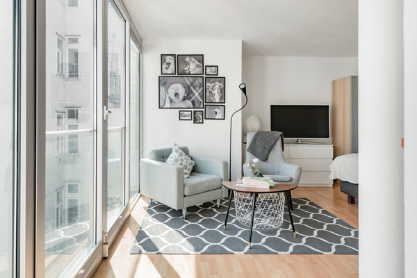 Sink into a dreamy mint-hued armchair and decompress at this soothing studio nea Vienna, Austria Explore Buzzing Boboville at a Pared-Back City Sanctuary Entire rental unit vacation rental 31511196