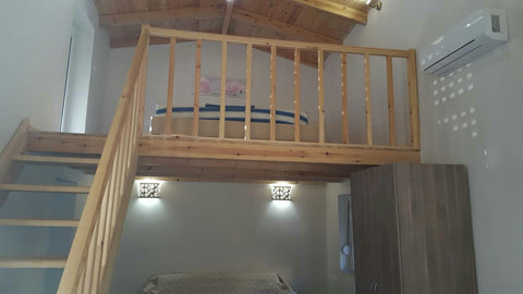 A fully renovated 2 level stone house(40m2) in the historical area of "Chalepa". Nea Ionia, Greece Stairway to heaven Studio ★ Sea, View & Yard ★ Entire home vacation rental 24134920