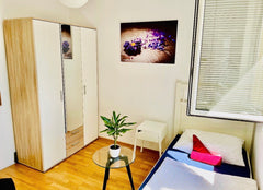 the room has everything to have a good sleep. In the house is a kitchen, garden,  Cozy room near U2 metro, supermarkt and restaurant Private room in villa vacation rental 683095750418220101