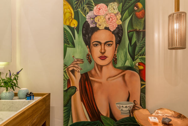Inspired by Frida’s Kahlo painting and by the shadowy armchair M’Afrique by Moro Chania, Greece Aisha Petite Suites - Zizette Suite Private room in rental unit vacation rental 49186334