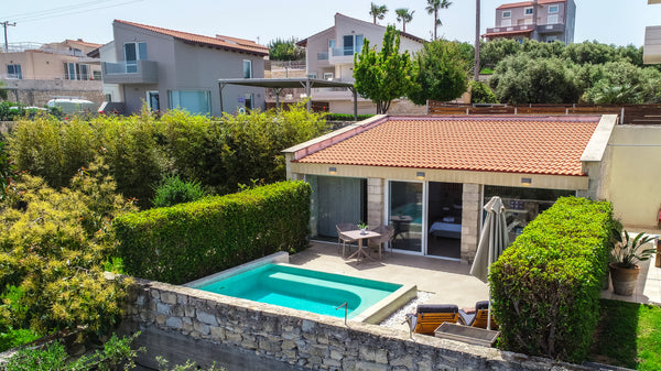 Independent luxury suite, 45 square meters which can accomodate  2 people. The s Chania, Greece Lofos Village Suite, outdoor jacuzzi-sauna Entire condo vacation rental 30332456