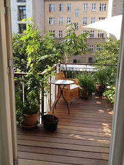 The charming 3 rooms apartment has a large balcony of 15 m2, which faces into a  Copenhagen, Denmark Nice 15 m2 balcony in a green garden Entire rental unit vacation rental 2147342