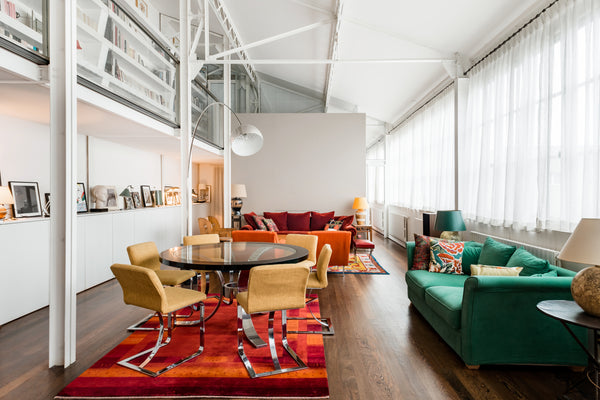 Your private room (Euro king-size bed, 50-inch flat-screen TV) has its own bathr Paris, France Room in an Industrial Chic Loft Near Le Marais Private room in rental unit vacation rental 18942269