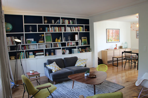 Sunny flat of 85sqm decorated with care - large living room, 2 rooms & 2 bathroo Paris, France App 85m² 2 bedrooms - perfect for family with baby Entire rental unit vacation rental 18497506