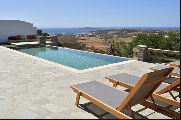 The stunning stone villa Mandarin 141m², located in the southwestern Paros, offe Greece Aliki Villa with pool and breathtaking view Entire villa vacation rental 48658218