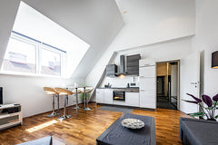 With it's excellent location between Belvedere palace and the main train station Vienna, Austria The Hub Vienna - Rooftop apartment with great view Entire condo vacation rental 51315831