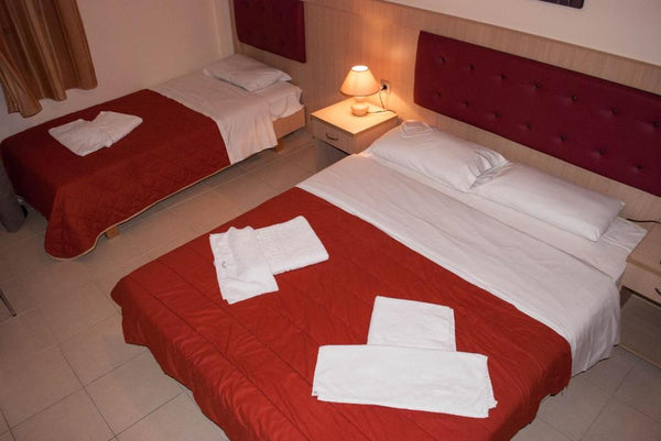 This studio is for 3 persons.There is a small kitchen with a table and chairs an  Studio for 3 in  Nea Chora - Minos Studios Entire rental unit vacation rental 49741545