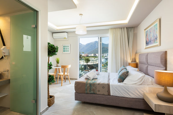 Our small Luxury Hotel, Akrogiali, is located in Bali, in Crete and only 90 mete Rethimnon, Greece Deluxe studio in Akrogiali hotel-amazing sea view! Room in aparthotel vacation rental 47776143