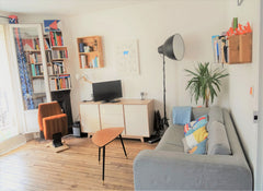 Enjoy tranquillity and sun all day long in Paris thanks to a double north-south  Paris, France Cozy, bright & calm Parisian flat w/ sunny balcony Entire rental unit vacation rental 4838761