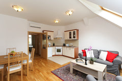 Fully furnished one bedroom apartment, situated on the 3rd floor in a well maint Mníšek pod Brdy, Czechia Na Kozacce 10, flat # 10 Entire rental unit vacation rental 35238281