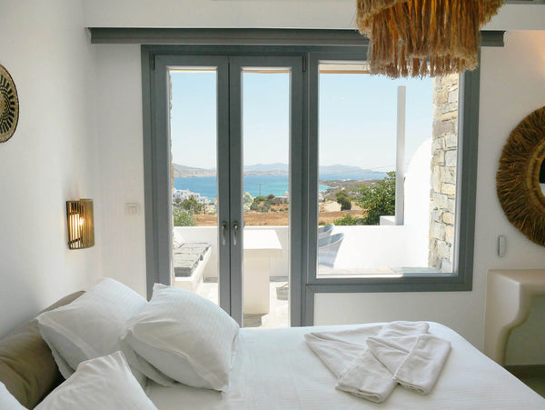 Located in the beautiful area of Krotiri on a hill, this newly-built Suite stand Paros, Greece Sea View Boho Studio 1 in Paros Entire rental unit vacation rental 671434244131736995