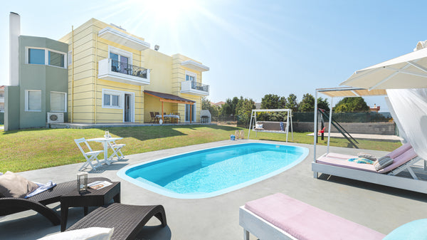 Start off the day with a stroll along the breezy beach (ideal for kitesurfing),  Rhodes, Greece Sunny🌅Breeze:Deluxe Villa Near Beach,Private Pool Entire villa vacation rental 13772123