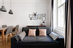 Wander the stunning parquet floorboards at this laid-back retreat, with tall win Prague, Czechia Get a Taste of the Bohemian Lifestyle at a Minimal Pad Entire rental unit vacation rental 27547873