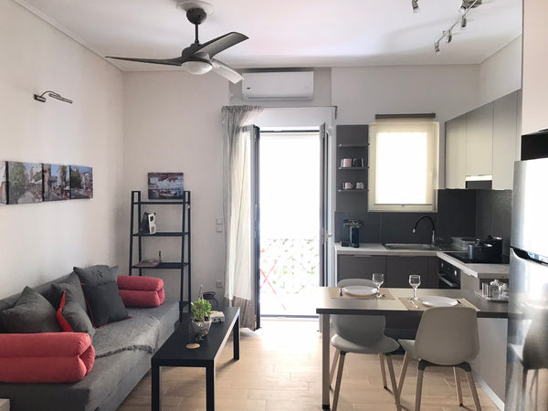 Located close to the historical center and AUEB,  this cute 30 cm2  studio apart GR All new totally renovated studio, central location Entire condo vacation rental 33956749