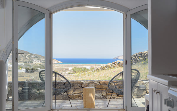 The one- bedroom apartment reflects traditional architecture both inside and out Athens, Greece Arch by Koumi Homes Mykonos Entire rental unit vacation rental 48206154