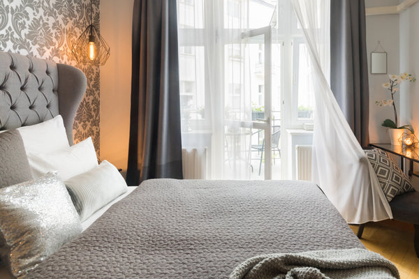 Let the morning breeze flow through a tall balcony door into a luxurious, romant Prague, Czechia Romantic Apartment with Balcony in the Old Town Entire rental unit vacation rental 8662620
