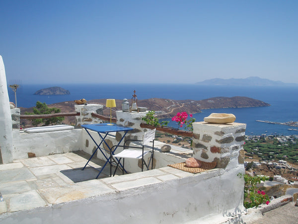 Traditional two-floor house with breathtaking view<br /><br />The two-floor hous  Traditional stone-house with breathtaking view Cycladic home vacation rental 25105385