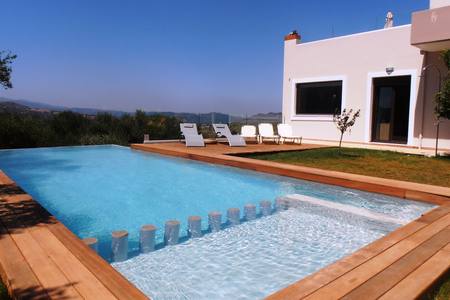 Villa Lofos /Seli is situated on a hill at Seli Perivolion at an altitude of 150 Chania, Greece Villa lofos (330sqm), full view, big private pool Entire villa vacation rental 31701784