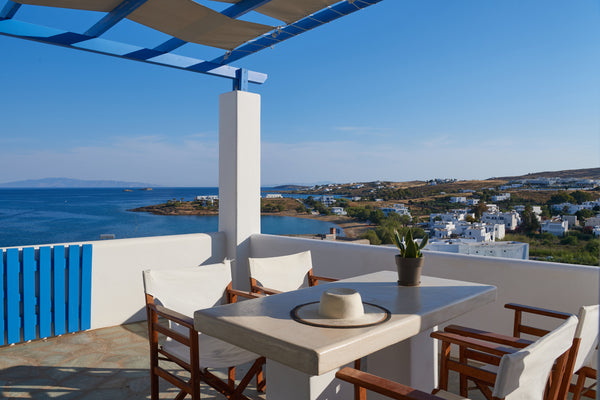 You are more than welcome at Cleopatra Homes at Logaras Beach, in Paros!<br />In Athens, Greece Poseidon | 2 Bedroom Home, 180° panoramic sea view Entire rental unit vacation rental 21351926