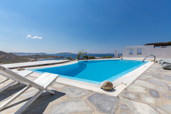 Villa Mystique is situated high above the hills at the most beautiful and panora Athens, Greece Villa ''Mystique'' - SeaBlue Villas Mykonos Cycladic home vacation rental 16059434