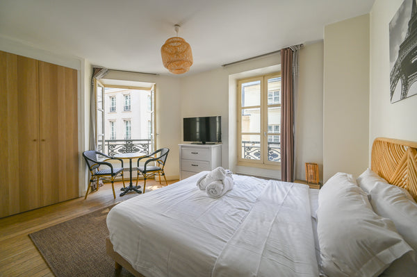 Appartement chaleureux, lumineux, agréable à vivre au 3 ème étage avec ascenseur Paris, France Paris, Opéra 3...Lovely parisien apartment Entire rental unit vacation rental 11072073