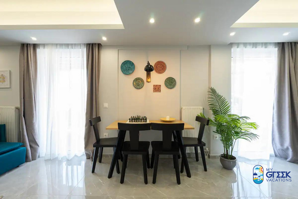 Sizeable and stylish, this 3 Bedroom, 5th floor apartment with a large private t Athens, Greece Τrojan Affair Aptm w/ Big terrace & Free Parking Entire rental unit vacation rental 48802214