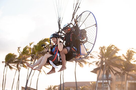 Paramotor flight in Porto das Dunas  Private Tours and Travel Guide America Fortaleza CITY Fortaleza Destination Tour